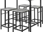 Set of 1 Table + 4 Stools Set Bistro Bar Table FREE DELIVERY