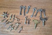 collection of pocket-  watch  clock keys