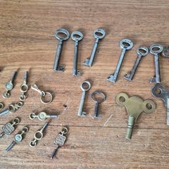 collection of pocket-  watch  clock keys