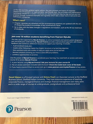 Corporate Finance Principals and Practice