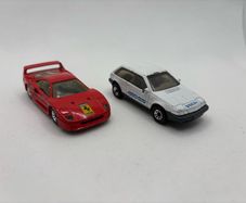 Vintage Matchbox  Super Fast Ferrari F40 and Volvo 480