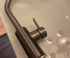 Kitchen sink tap brushed chrome for sale