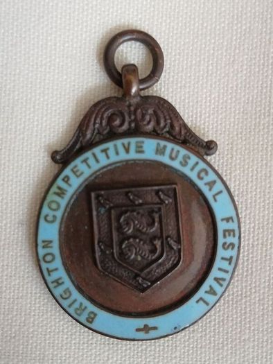 Brighton musical festival medal