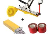 Tying Machine Plant Garden Plant Tapetool Tapener +10 Rolls Tape Set for Vegetable Grape Tomato Cucumber Pepper Flower