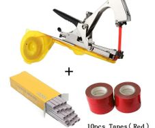 Tying Machine Plant Garden Plant Tapetool Tapener +10 Rolls Tape Set for Vegetable Grape Tomato Cucumber Pepper Flower