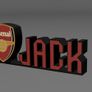 Arsenal Custom name Plaque Image 2