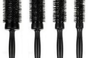 Vented Round Barrel Hair Brush Nano Thermal Ceramic &amp; Ionic - Set of 4