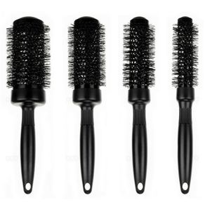 Vented Round Barrel Hair Brush Nano Thermal Ceramic & Ionic - Set of 4