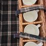 Wicker Picnic Hamper Basket with 4 settings Image 2