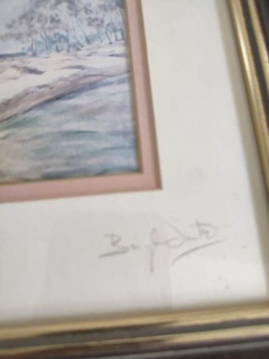 Set Of 4 Framed And Signed Photo Prints By Baryl Suitor Irish Artist.