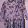 Early 1950s Vintage Dress Sheer Print Image 8