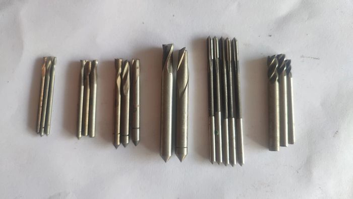 IN STOCK. Lot Soviet HSS Keyway End Mills + Reamers 2-6 mm USSR NOS