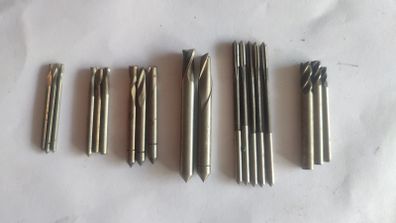 IN STOCK. Lot Soviet HSS Keyway End Mills + Reamers 2-6 mm USSR NOS