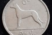 Ireland - 1928 - 6 Pence - Wolfhound - KM.5 - [771]