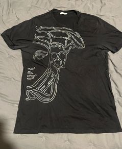 Versace mens t-shirt black silver size xxl