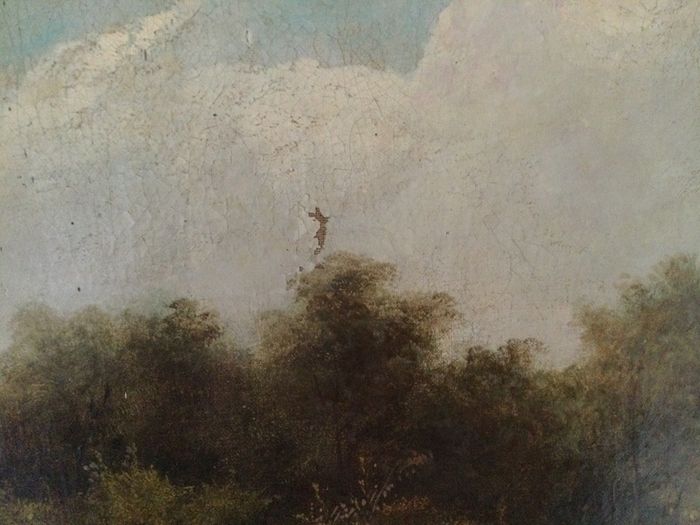 Art - Antique Oil on Canvas 19th Cent. ( R. Percy) ( Reduced)