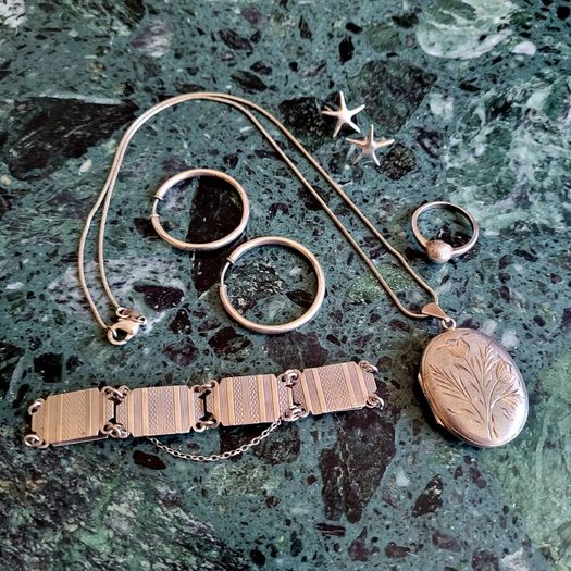 Vintage silver jewellery collection