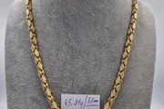 14K Gold Square-Link Chain Necklace