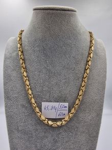 14K Gold Square-Link Chain Necklace