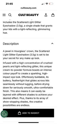 Hourglass Eye shadow
