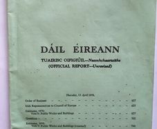 Dail Eireann Parliamentary Debates April 1978