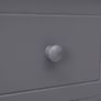 Sideboard with 10 Drawers Grey 113x30x79 cm Wood Image 3