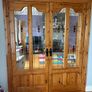 Red Deal Doors With Glass and plain Image 4