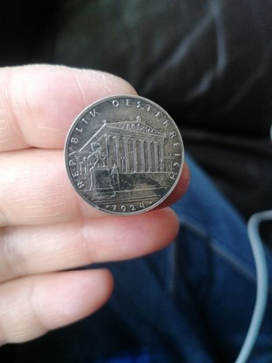 1924 Austria Silver One Schilling Coin