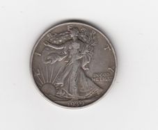 USA, Half Dollar, 1939, 90% silver coin (no. 481)