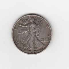 USA, Half Dollar, 1939, 90% silver coin (no. 481)