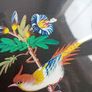 A Pair of mid century painted silk panels Image 8