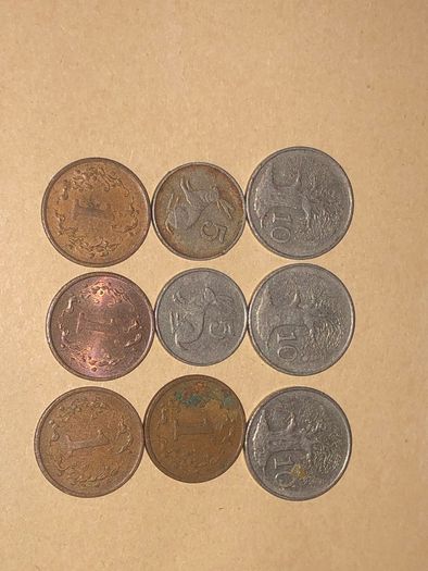 Zimbabwean coins x 9