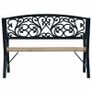 Garden Bench 120cm Wood Outdoor Patio - Free Delivery Nationwide Image 3