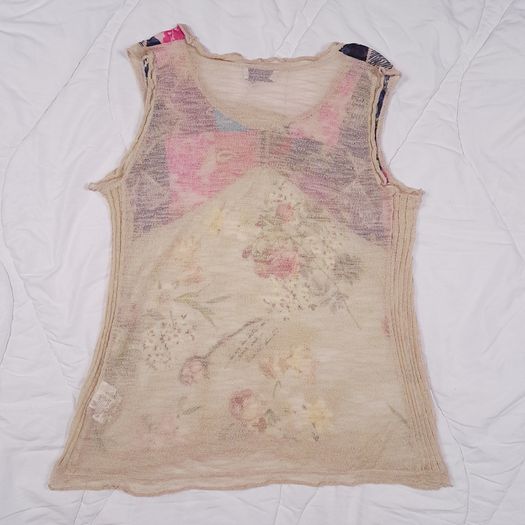 Elisa Cavaletti Multicolor Luxury Italian Floral Cardigan Top Set Size XL