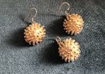 Sterling silver earrings and pendant set