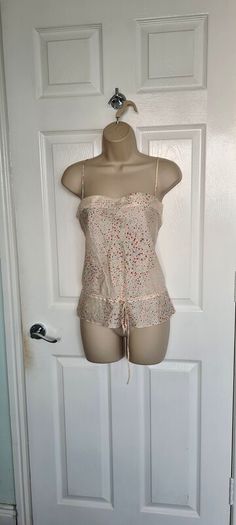 Off White Polka Dot Silk Y2K top from Jasper Conran Jeans size 14