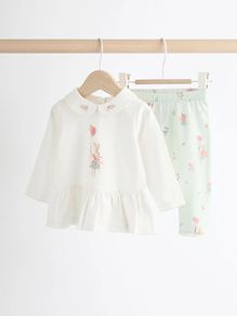 Brand new with tags Age 9 -12 months Next Bunny Baby Long Sleeve Top And Leggings Set