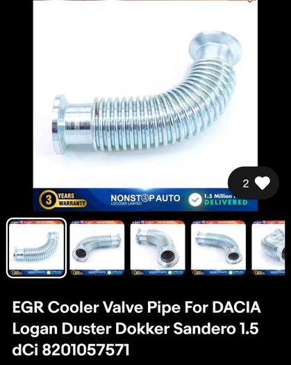 EGR Colling pipe for Nissan Dacia Renault 1.5 DCI