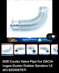EGR Colling pipe for Nissan Dacia Renault 1.5 DCI