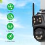 2K 6K 9MP HD IP Camera Outdoor Three-Lens External WiFi Camera 4K 8MP Dual Screen Security PTZ Cam Auto Tracking Surveillance iCSee Image 2