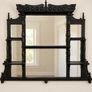 Restored solid wood vintage mirror Image 2