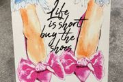 Life Is Short Buy The Shoes - Canvas Picture