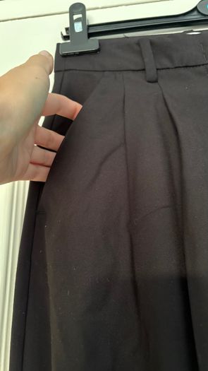 H&M Black Tailored Twill Trousers size uk 4/6 (32)