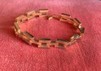 18k rolled gold link chain bracelet