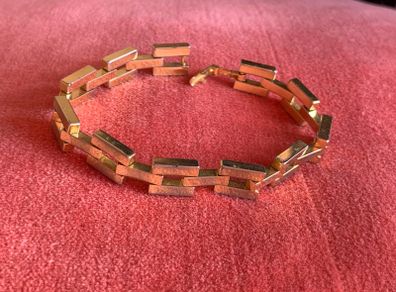18k rolled gold link chain bracelet