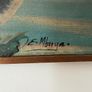 Framed Signed Oil Painting by E Mbuya Image 2