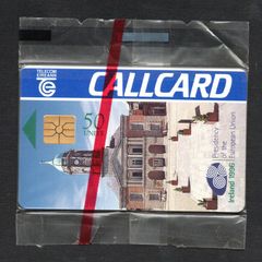1996 Ireland 50 unit E.U Presidency from July the 1st to 31st December 1996 (Gemplus GEM1) Call Card Mint in packaging