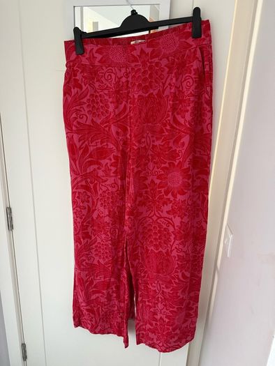 Next Tall Wide Leg Red Trouser Size 18L