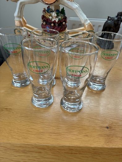 6 Collectible Pint Glasses.