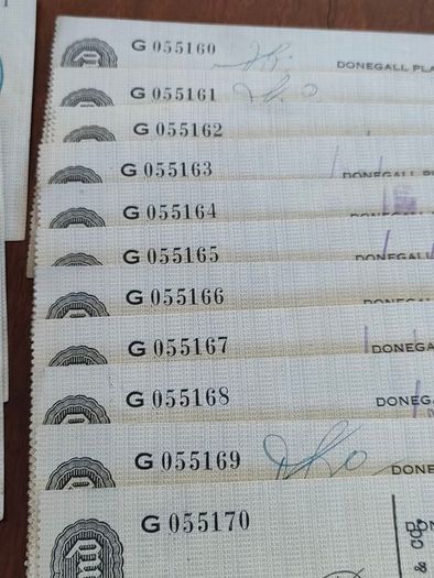 23X 1934 Bank of Ireland Belfast Cheques